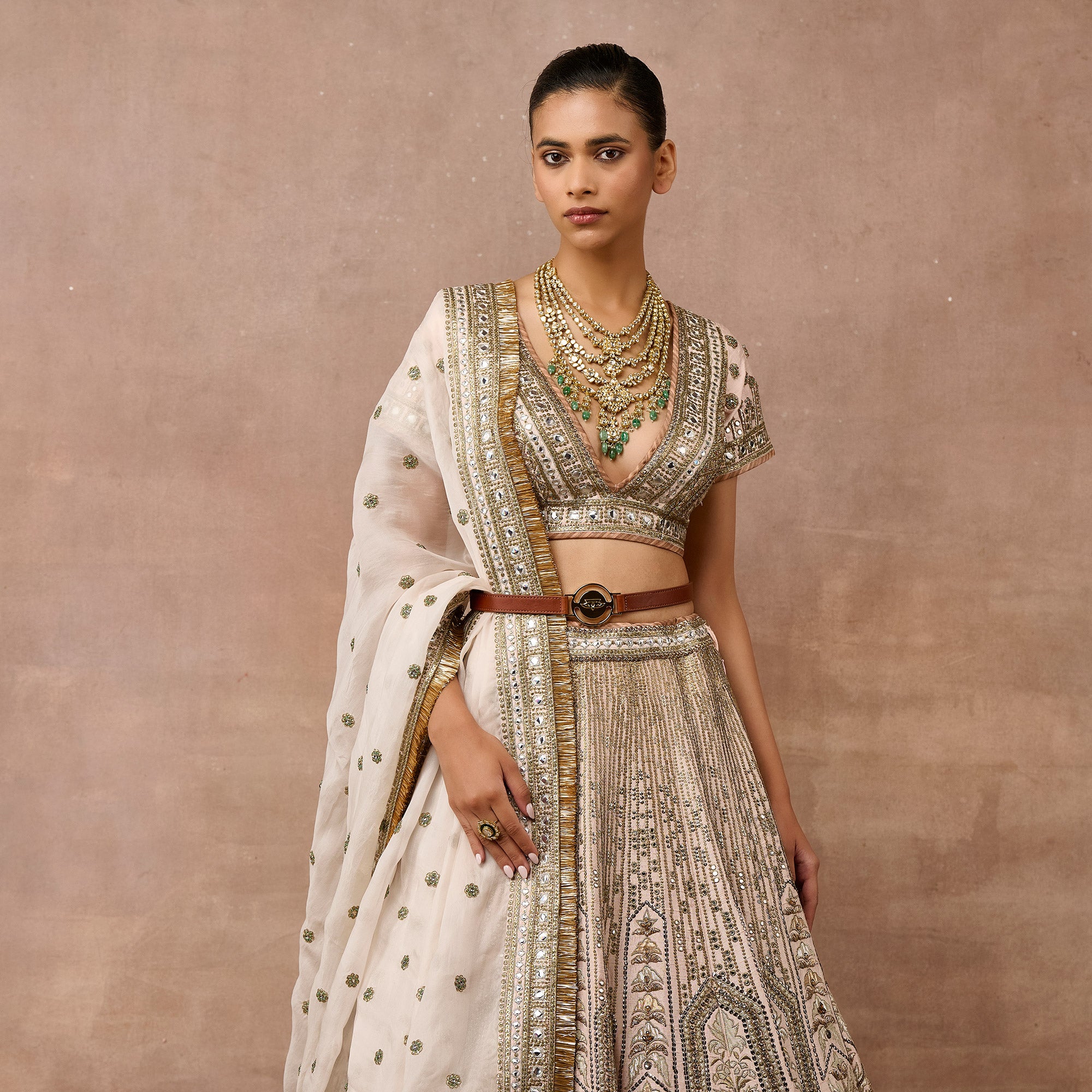 Soft Pink Lehenga Set | EAST