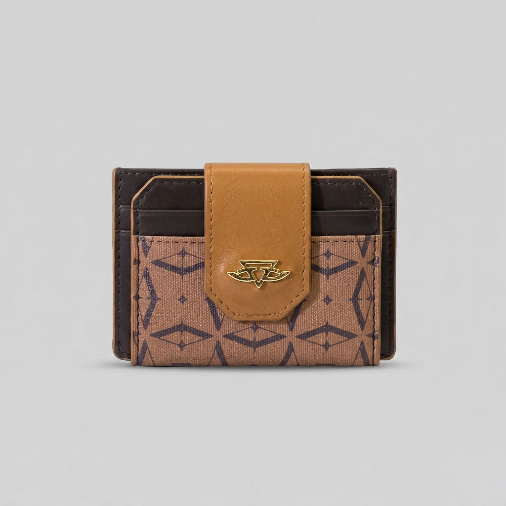 Tan Phoenix Diasun Flap Card Holder
