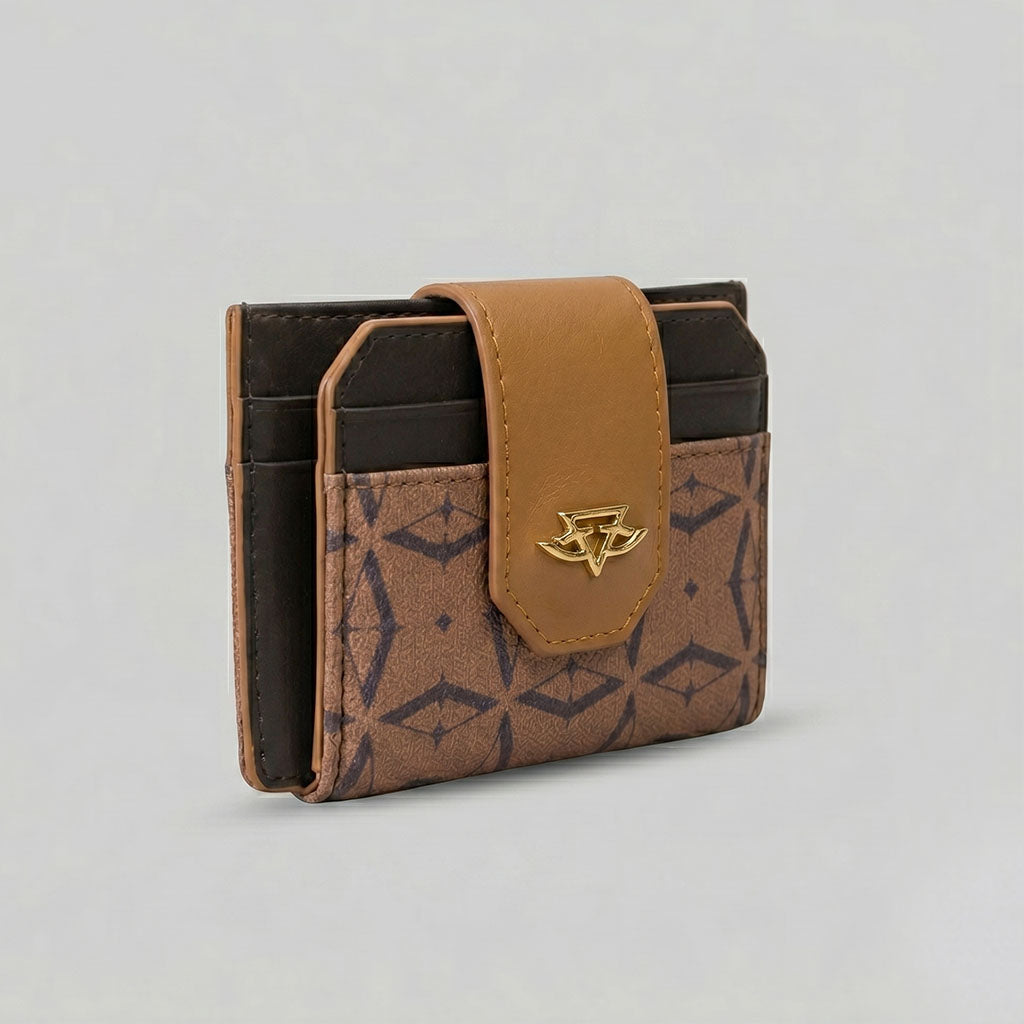 Tan Phoenix Diasun Flap Card Holder