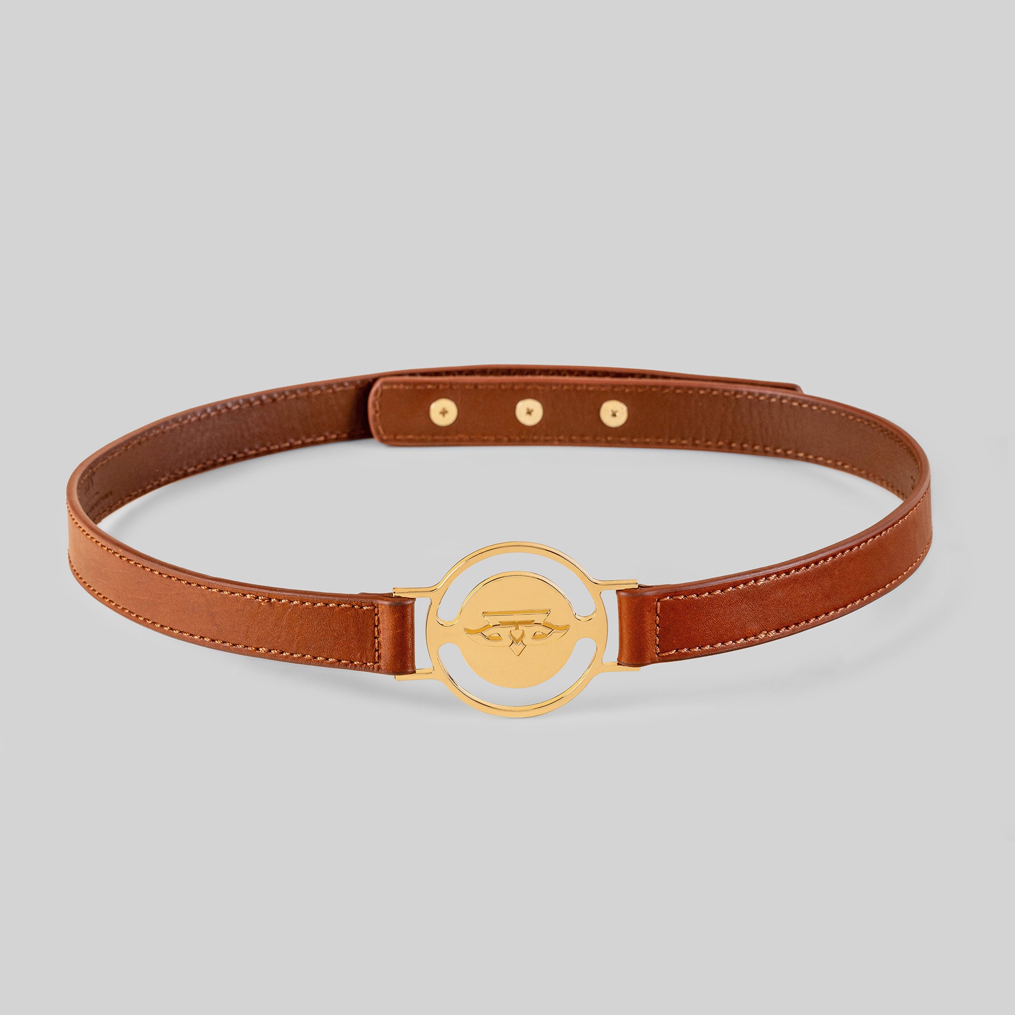Tan Phoenix Mini Sphere Belt