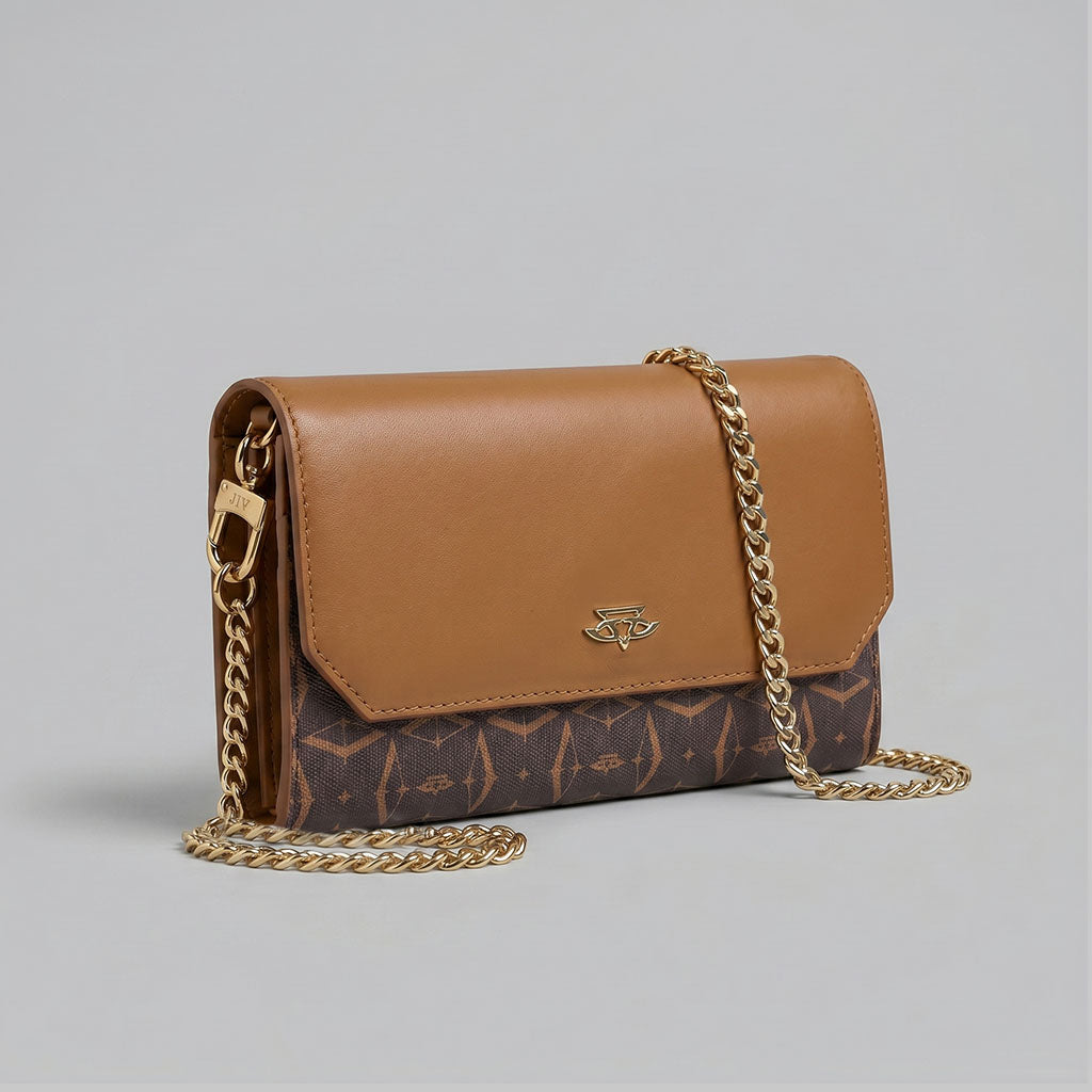 Tan Trifold Wallet