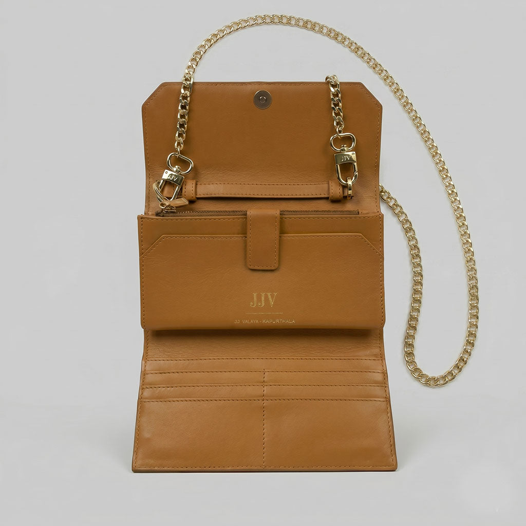 Tan Trifold Wallet
