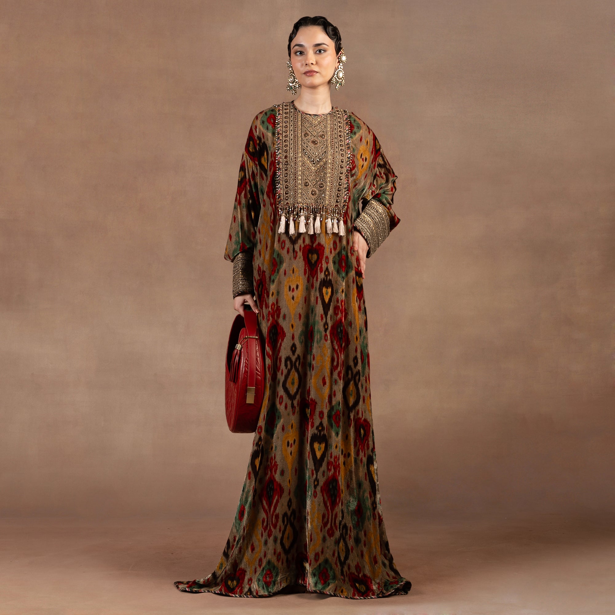 Taupe - Multihued Kaftan | EAST