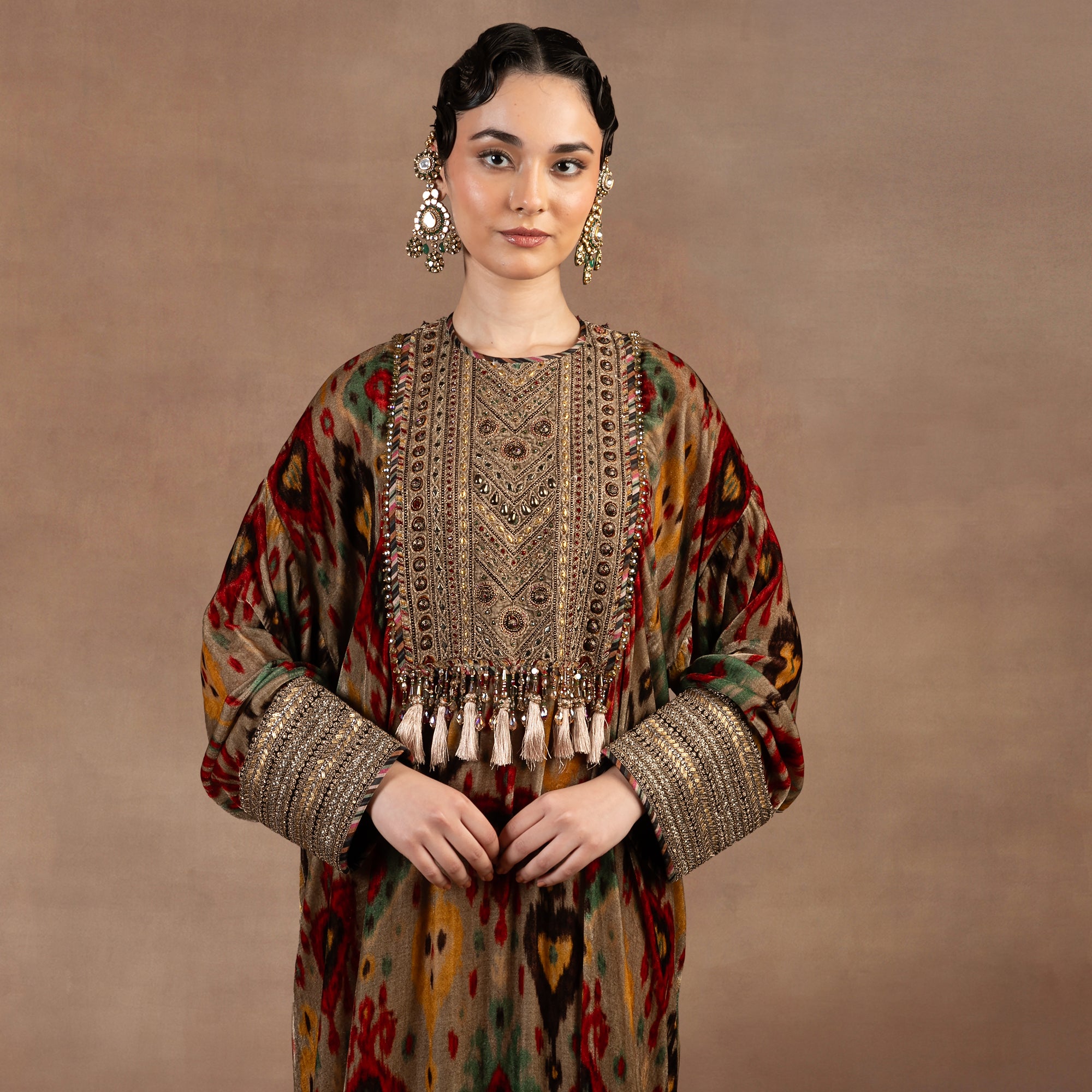 Taupe - Multihued Kaftan | EAST