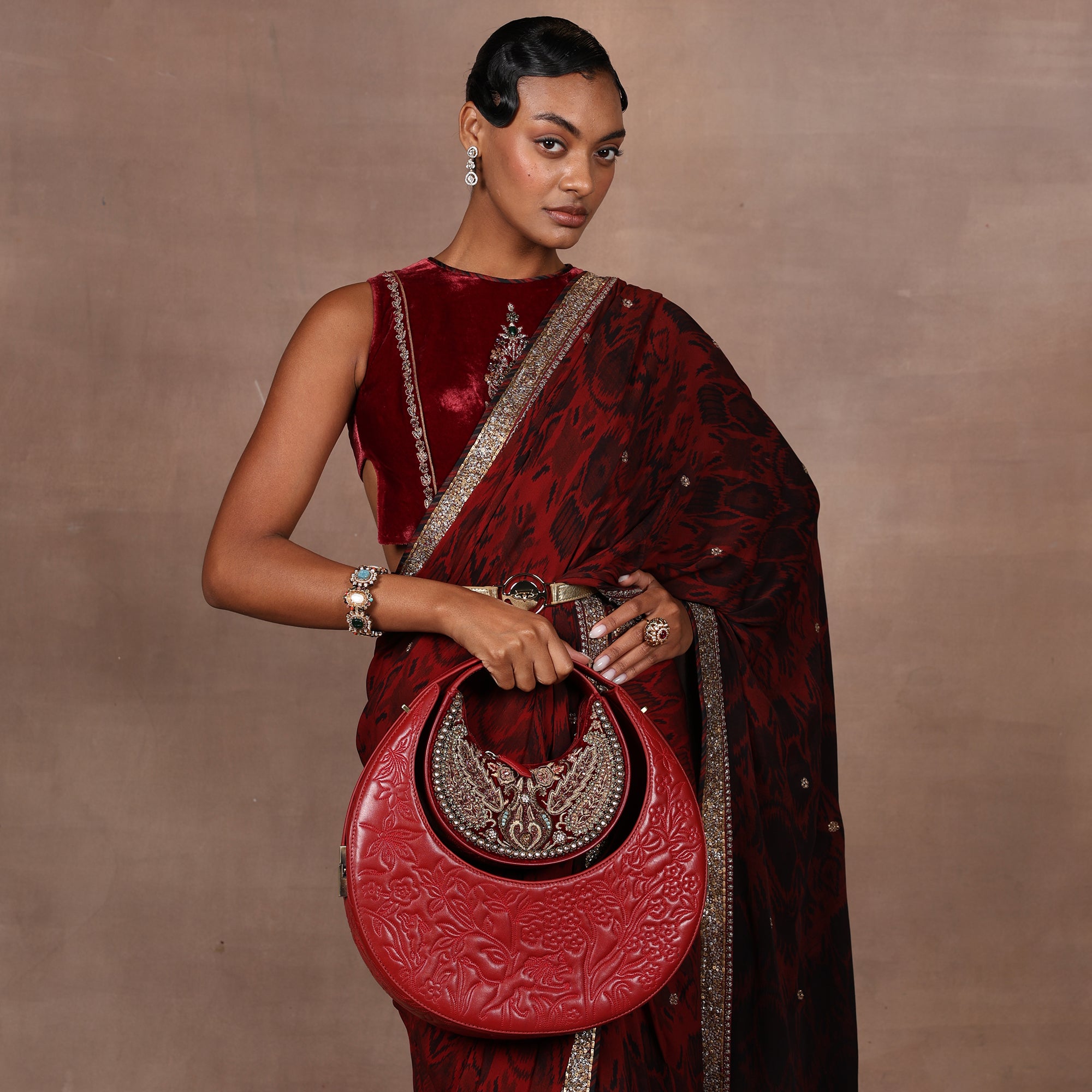 The Raj - The Jagjit Bag | Royal Red