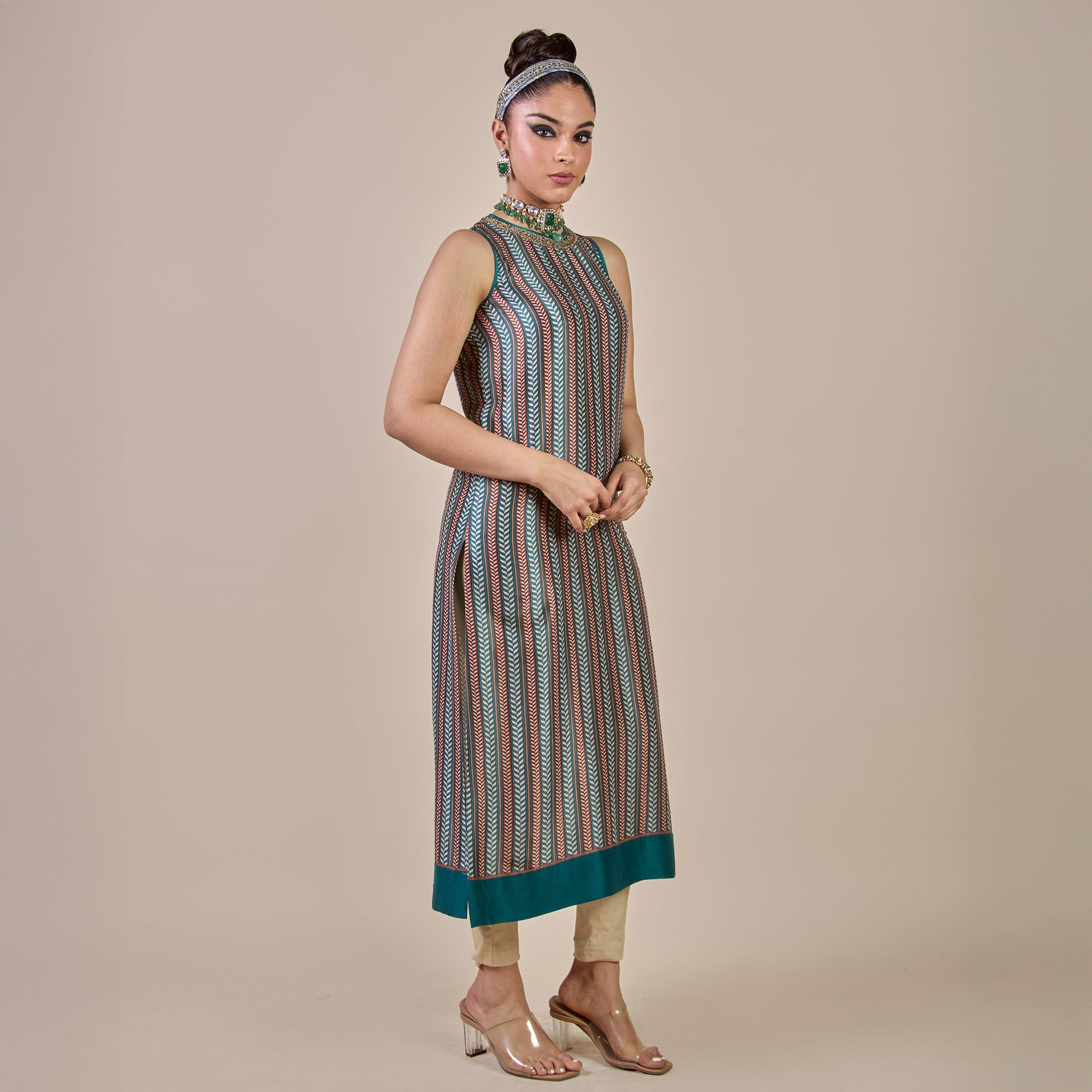 Turquoise Chevron Tunic | CHHĒ