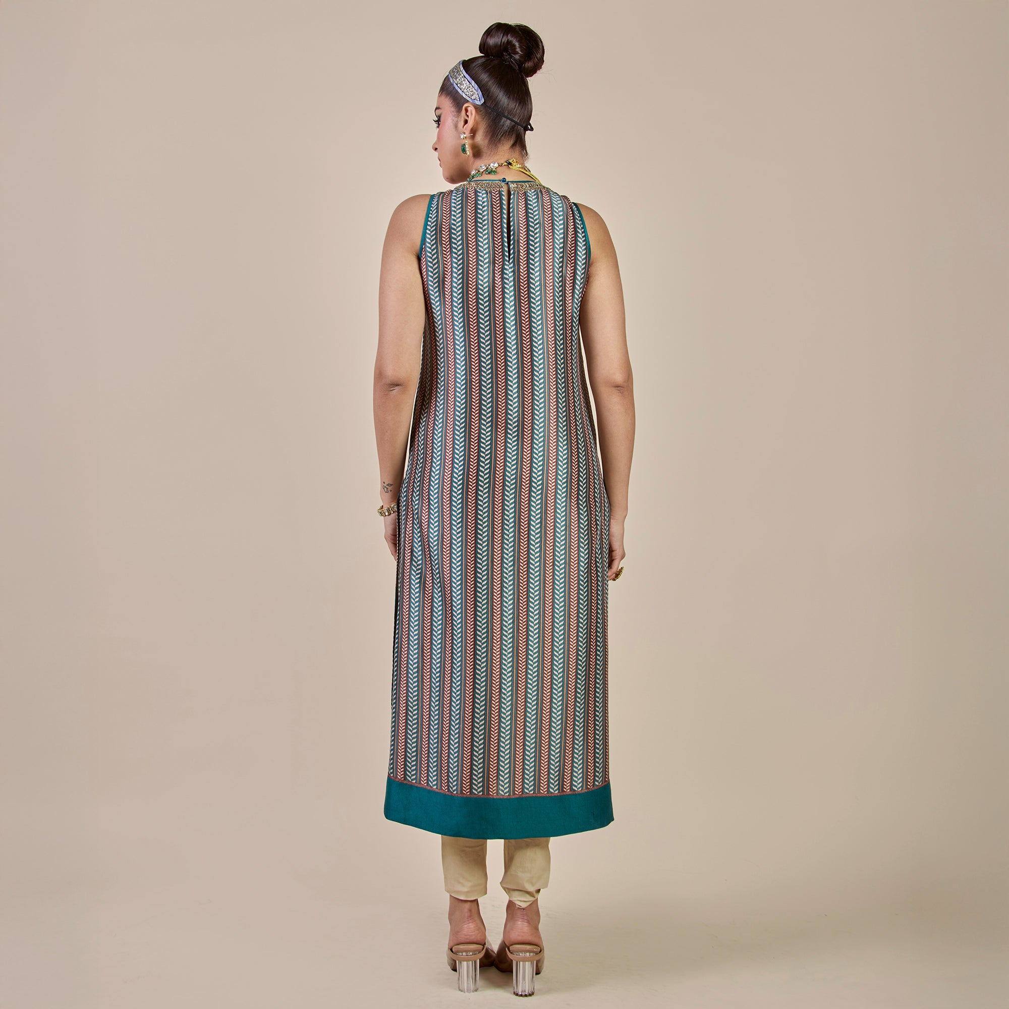 Turquoise Chevron Tunic | CHHĒ