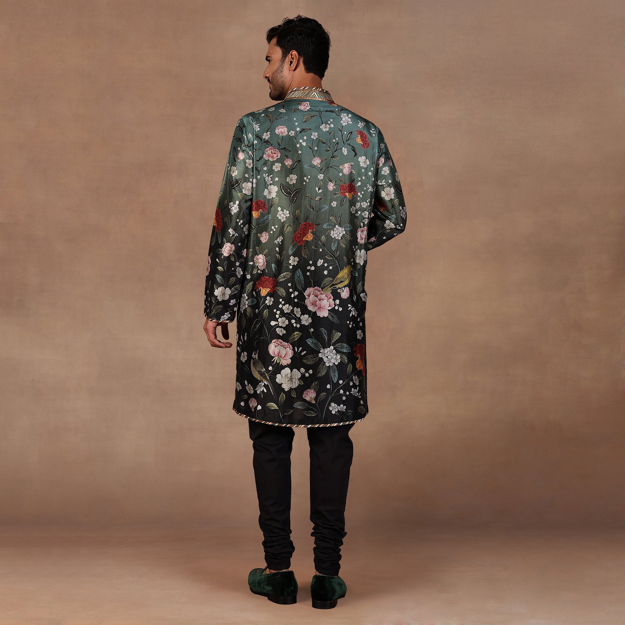 Turquoise Ombre Kurta Set | EAST