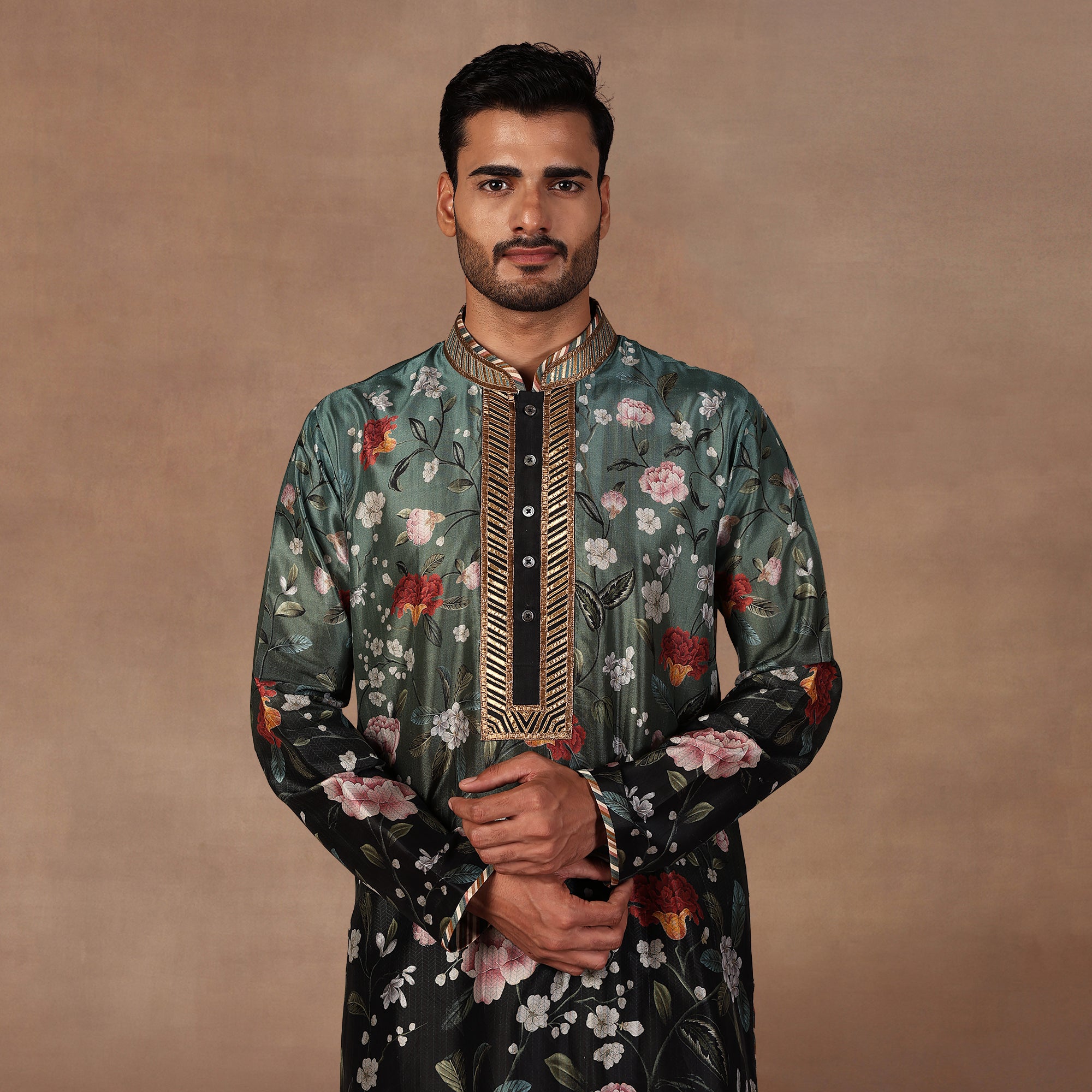Turquoise Ombre Kurta Set | EAST