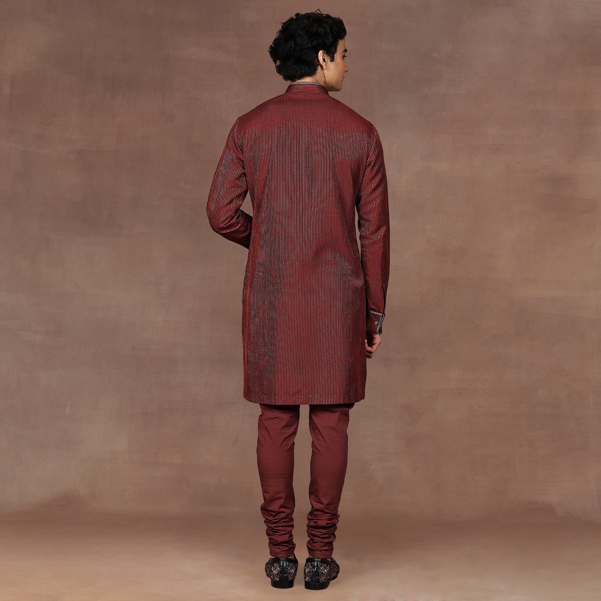 Vinatge Red Kurta Set | EAST