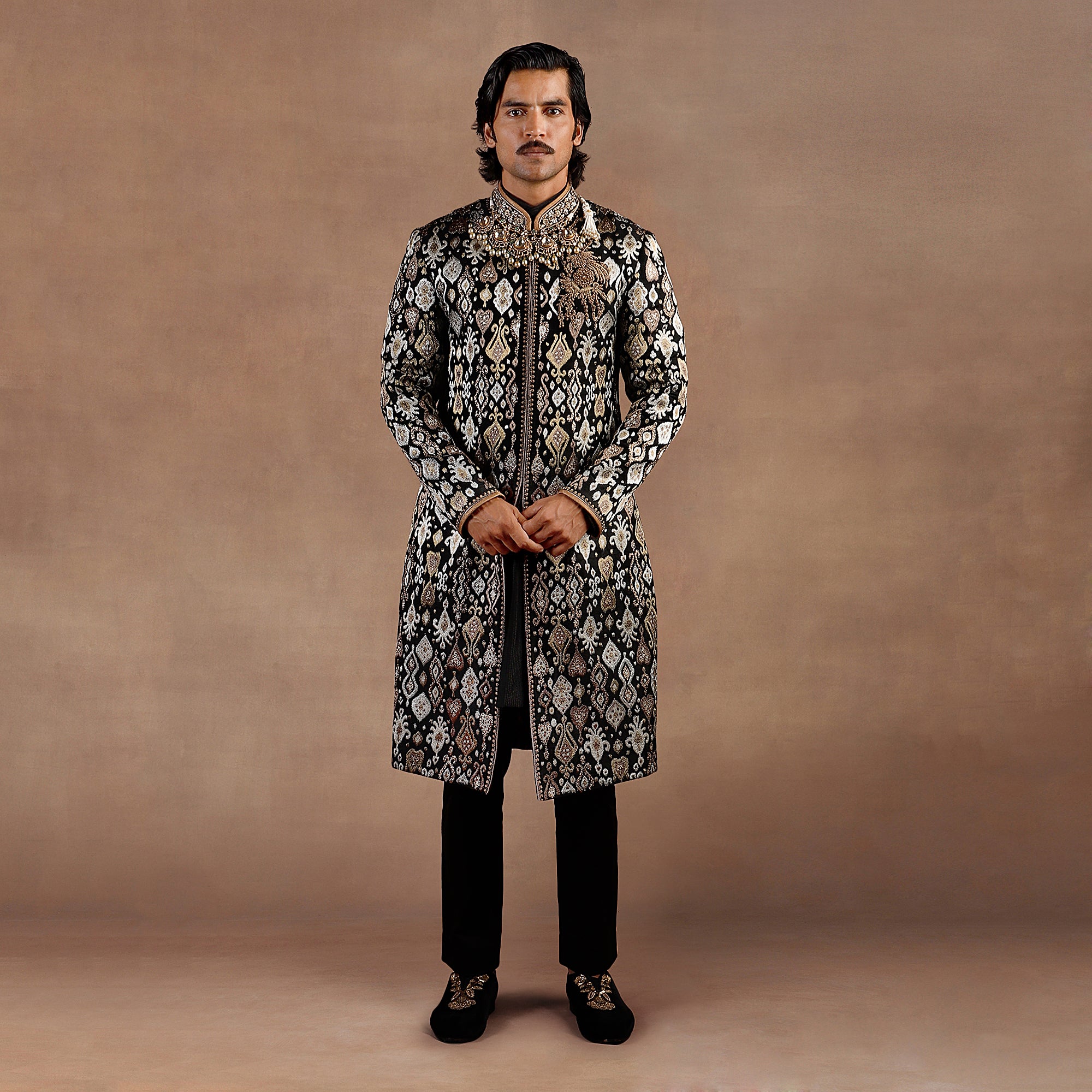 Noir Black Sherwani Set | EAST