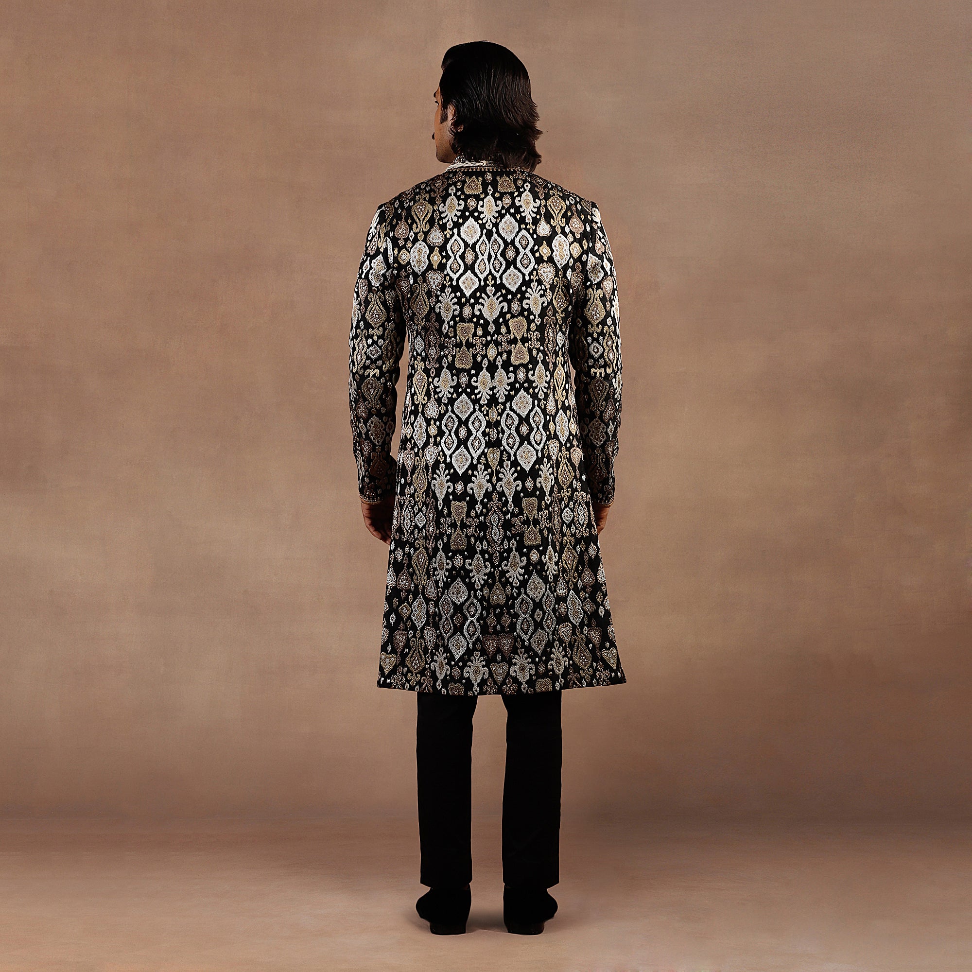 Noir Black Sherwani Set | EAST
